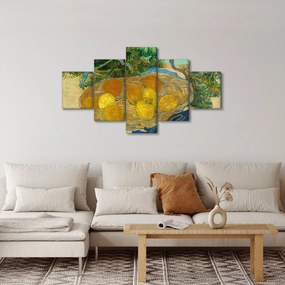 Obraz - Vincent van Gogh, Still Life of  Oranges and Lemons with  Blue Gloves, reprodukcje (125x70 cm)