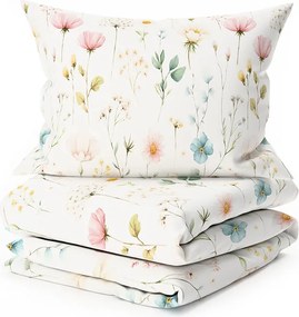 PrzytulneMieszkanie.pl PrzytulneMieszkanie.pl Bawełniana pościel PETALUNE POLY kremowa Rozmiar pościeli: 70 x 90 cm | 140 x 200 cm