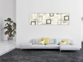 Geometryczny abstrakcyjny obraz (170x50 cm)