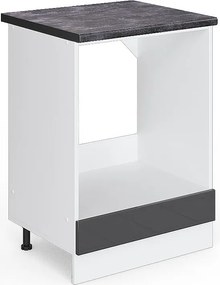 Szafka kuchenna antracyt wysoki połysk 60x60x81.6 r-line