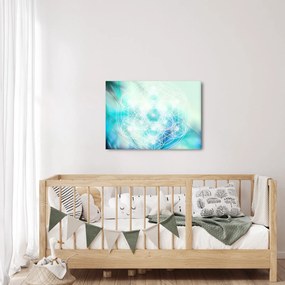 Obraz - Merkaba w turkusowym tle (70x50 cm)