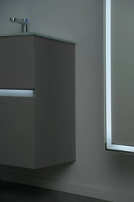 Szafka pod umywalkę NEO 60 cm czarny mat z oświetleniem LED KROFAM