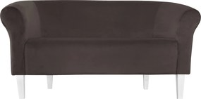 Sofa Milo tkanina Welur wygodna sofa tapicerowana do salonu i poczekalni : Kolor nogi - Biała, Kolor tkaniny - VELVET - MG05, Typ tkaniny - Velvet, Wysokość nogi - 20 cm