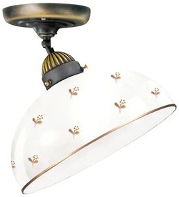 Kolarz 731.10.171 - Przysufitowy żyrandol NONNA 1xE27/75W/230V Ø 30 cm, motyw kwiatowy, wykończenie w kolorze różowego złota