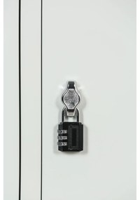 Metalowa szafka ubraniowa Z, 4-drzwiowa, 1850 x 600 x 500 mm, demontaż, zamek obrotowy, drzwi laminowane, buk