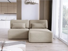 Narożnik TILIA wolnostojący układ L strona Prawa z funkcją spania w tkaninie Tilia 11