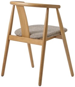 Beżowo-naturalne krzesło Relate – Unique Furniture