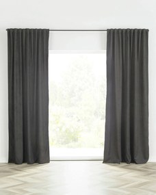 Zasłona BASIC na taśmie marszczącej 140x260cm czarny 1 szt.