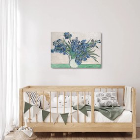 Obraz na szkle - Vincent van Gogh, Irises, reprodukcje (70x50 cm)
