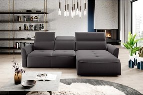 Narożnik MURILLO S Mini z elektryczną regulacją siedziska Prawostronny w tkaninie VOGUE 15 WERSAL