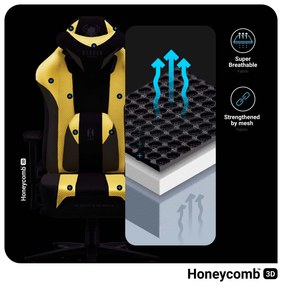 Materiałowy fotel gamingowy Diablo X-Player 2.0 King Size, Dark Sunflower