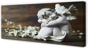 Obraz canvas na ścianę Śpiący Anioł w Kwiatach
