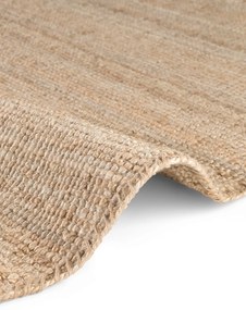 Dywan naturalny jutowy ręcznie tkany Boucle naturalnie złoty 60 cm x 90 cm