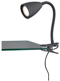 Lampa stołowa z klipsem w kolorze matowej czerni (wys. 20 cm) Wanda – Trio