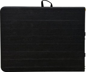 Autronic Stół ogrodowy, metal, plastik, czarny, AZ-K100 3 BK