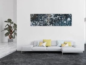 Obraz z kwiatowym wystrojem (170x50 cm)