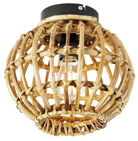 Rustykalna lampa sufitowa bambusowa 25 cm - Canna