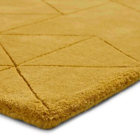 Żółty wełniany dywan Think Rugs Kasbah, 150x230 cm