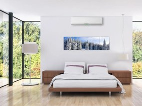 Obraz - Zima w lasach (170x50 cm)
