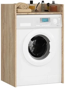 Minimalistyczna szafka nad pralkę dąb sonoma H2-R09
