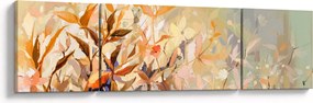 Obraz - Malowane rośliny (170x50 cm)