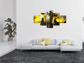 Obraz - Piłka nożna w wielkim mieście (125x70 cm)