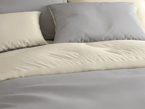 PrzytulneMieszkanie.pl PrzytulneMieszkanie.pl Bawełniana pościel MONOCHROMATIC kremowo-szara Rozmiar pościeli: 70 x 90 cm | 140 x 200 cm