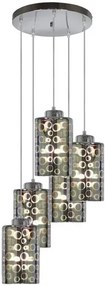 Lampa wisząca 5 kloszy z regulacją wysokości - V059 L0-W08