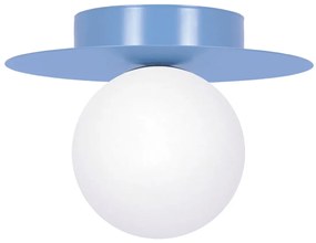 Niebieska designerska lampa sufitowa plafon - A677 Velis