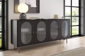 Komoda 4-dzielna Monar – elegancki mebel z kolekcji Monar, nowoczesny design, wiele kolorów blatu i stali do wyboru