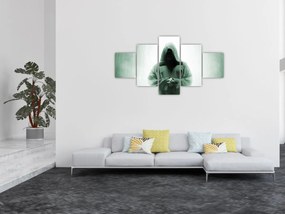Obraz - Mnich w ciemności (125x70 cm)