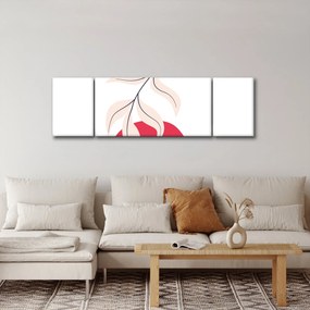 Obraz - Różowa abstrakcja kwiatowa N⁰2 (170x50 cm)