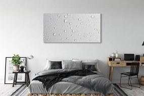 Obraz na płótnie Krystaliczne Krople w Zbliżeniu