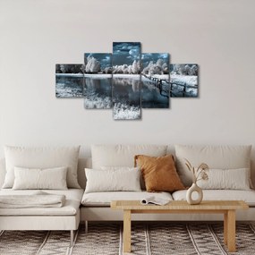 Obraz - Zamarznięty krajobraz (125x70 cm)