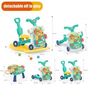Woopie baby chodzik 5w1 multifunkcyjny niebieski 1+
