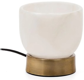 Lampa stołowa w kremowo-mosiężnym kolorze (wysokość 17 cm) Shenli – Kave Home