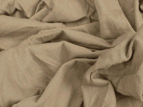 PrzytulneMieszkanie.pl PrzytulneMieszkanie.pl PrzytulneMieszkanie.pl Pościel bawełniana BROWN STARA biała + prześcieradło jersey EXCLUSIVE 90x200 cm beżowe