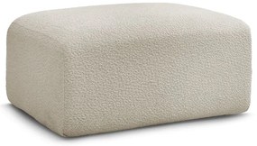 Beżowy podnóżek z materiału bouclé Tina – Bobochic Paris