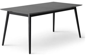 Czarny rozkładany stół z czarnym blatem 90x165 cm Meza – Hammel Furniture
