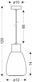 Nowoczesna lampa wisząca w stylu loftowym bezbarwna - D202-Eoso