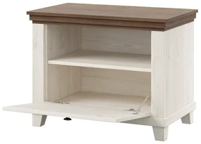 Szafka na buty niska EVORA 1K 70cm abisko ash/dąb lefkas HELVETIA