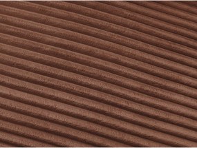 Pomarańczowa sztruksowa rozkładana sofa do spania 240 cm Hugo – Bobochic Paris