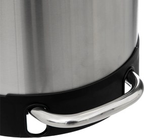 Wąski kosz na śmieci Ariane, ze stali nierdzewnej, z pedałem, 30 l