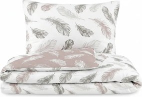 Kvalitex Pościel bawełniana Nordic Shelby beżowy, 140 x 200 cm, 70 x 90 cm, 140 x 200 cm, 70 x 90 cm
