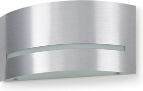 CLUNY kinkiet styl klasyczny- góra i dó?- do u?ytku wewn?trznego- kolor szczotkowanego aluminium- stal- 16W- 3000K- IP20