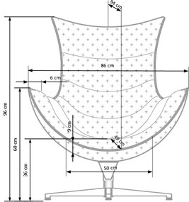 Brązowy fotel wypoczynkowy ze skóry Luxor