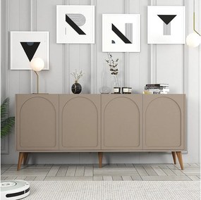 Komoda – 180 cm – Atlas i orzech – płyta wiórowa pokryta melaminą