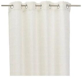 Białobeżowa zasłona z mieszanki lnu 140x260 cm Nodes – Casa Selección