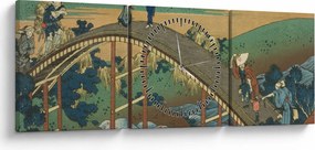 Obraz - Katsushika Hokusai, Ariwara no Narihirafrom the series One Hundred, Poems Explained by the Nurse (Hyakunin isshu uba ga etoki), reprodukcje (z (90x30 cm)