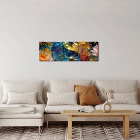 Obraz - Harmonia i równowaga (z zegarem) (90x30 cm)